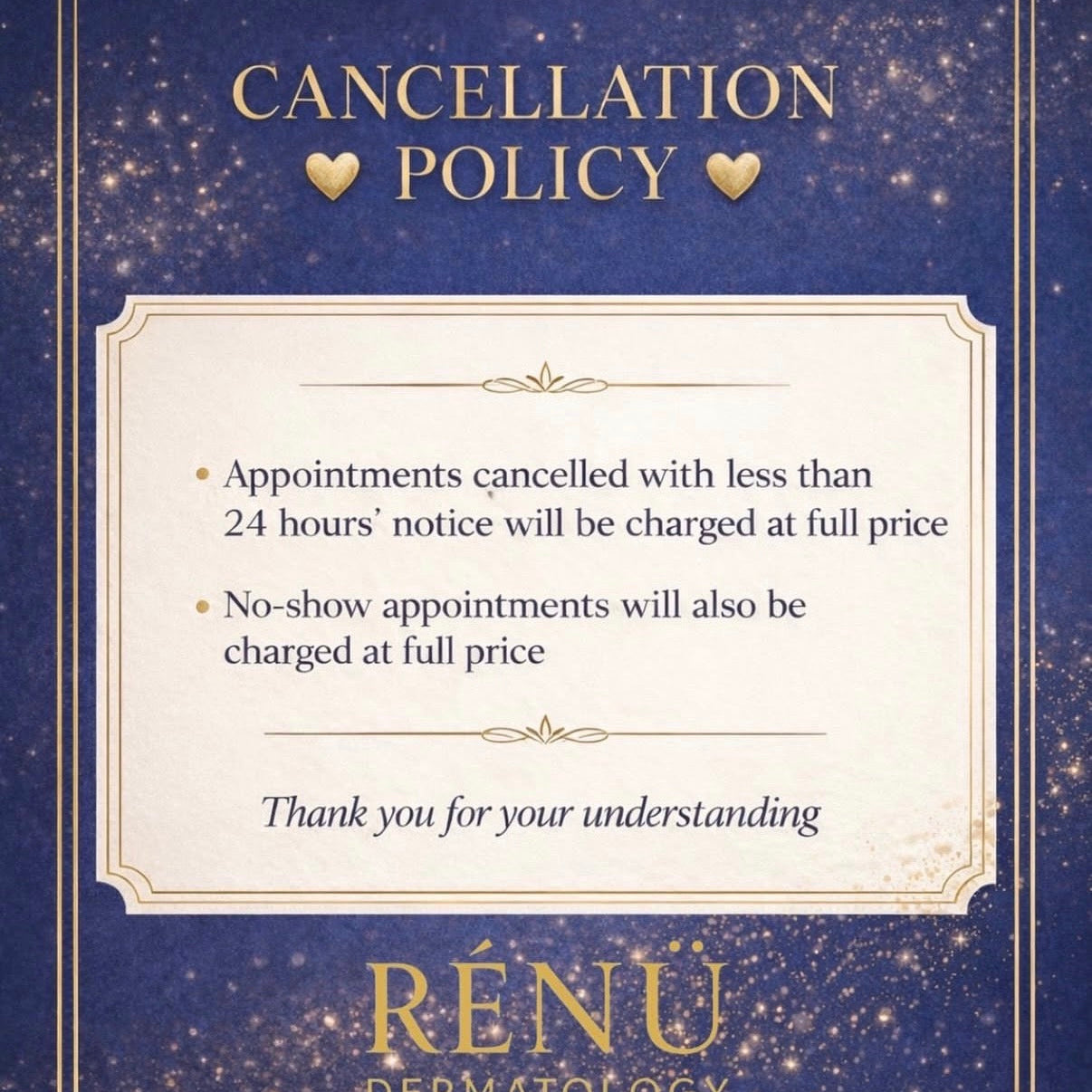 Why We Have a Cancellation Policy at Rènü Dermatology